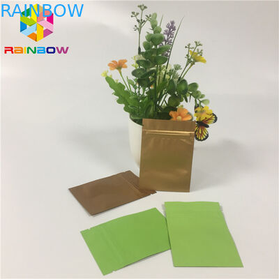 नीचे भरने के साथ प्रिंट पन्नी पन्नी पाउच पैकेजिंग हीट सील मास्क पाउच अनुकूलित करें