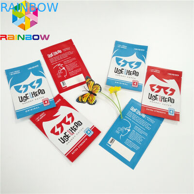 प्लास्टिक Mylar फ्लैट पैकेट आंसू पायदान के साथ एल्यूमीनियम पन्नी बैग टुकड़े टुकड़े चेहरे मास्क थैली