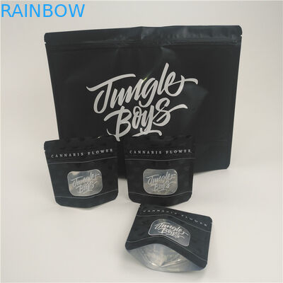 कस्टम मुद्रित मैट हर्बल धूप पैकेजिंग Mylar पन्नी चाइल्डप्रूफ जिपलॉक बैग