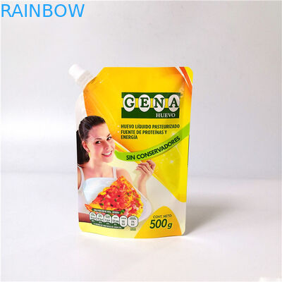 कैप के साथ प्लास्टिक पेय स्टैंड पाउच पुन: प्रयोज्य फल का रस पीना थूक थूकना