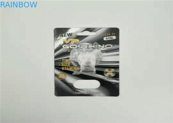 पुरुष यौन प्रदर्शन को बढ़ाने वाले ब्लिस्टर कार्ड पैकेजिंग राइनो 99 50k 150k 3 डी इफेक्ट कार्ड