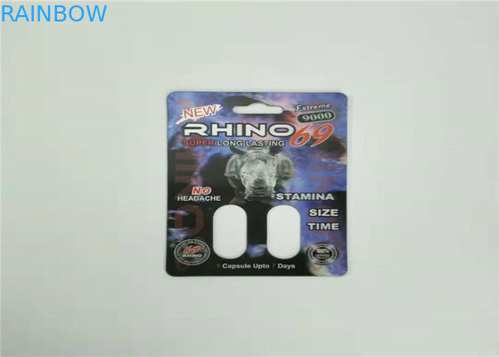 Mamba 3D प्रभाव ब्लिस्टर कार्ड पैकेजिंग अनुकूलित कैप्सूल सेक्स गोलियां के लिए मुद्रण