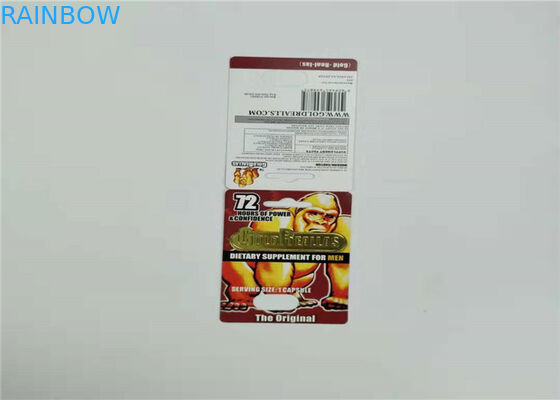 राइनो 69-9000 ब्लिस्टर कार्ड पैकेजिंग कैप्सूल सेक्स गोलियां पुरुष पुरुष के लिए प्लास्टिक डालने का कार्ड
