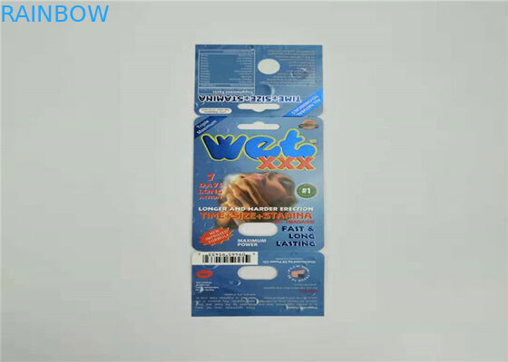 एक सेट सेक्स पिल पेपर कार्ड पैकेजिंग रेड स्लीवर राइनो V7 ब्लिस्टर कार्ड कस्टम रंग