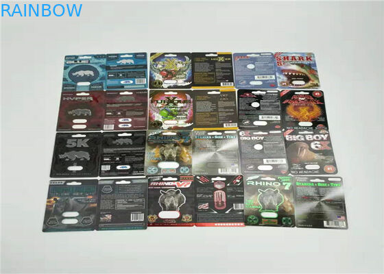 7000K भैंस पेपर ब्लिस्टर कार्ड पैकेजिंग लाल पन्नी मुद्रांकन ऑफसेट प्रिंटिंग