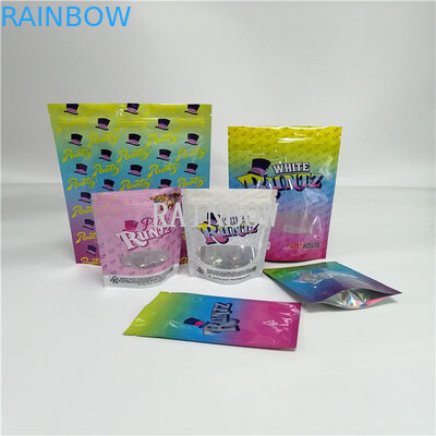 3.5 ग्राम कुकीज़ के लिए 100-180 माइक मोटाई गंध प्रूफ बाल सबूत बैग