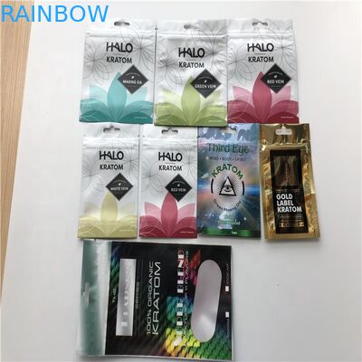 रेसेलेबल थ्री - साइड सीलबंद एल्युमिनियम फॉयल जिपलॉक बैग फूड मॉइस्चर प्रूफ