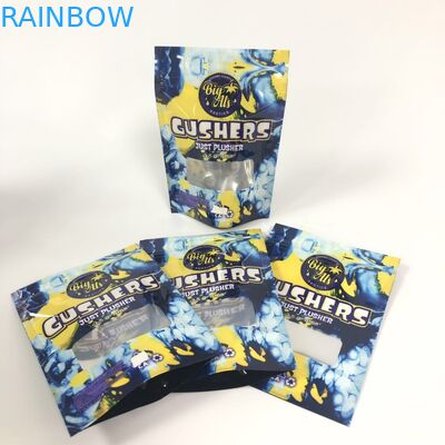 Mylar Foil Gushers बैग्स हर्बल इंक पैकेजिंग पैकिंग पाउच कस्टम लोगो को खड़ा करते हैं