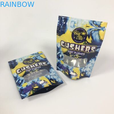 Mylar Foil Gushers बैग्स हर्बल इंक पैकेजिंग पैकिंग पाउच कस्टम लोगो को खड़ा करते हैं