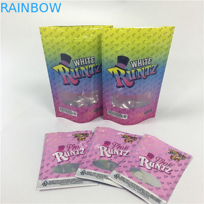 गंध सबूत हर्बल पैकेजिंग मिनी ज़िपलॉक खरपतवार प्लास्टिक CBD पत्ता कुकीज़ बैग