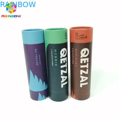 क्राफ्ट पेपर बॉक्स पैकेजिंग गोल आकार कस्टम लोगो उपहार / प्रसाधन सामग्री / खाद्य के लिए मुद्रित