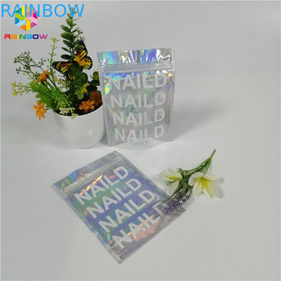 कॉस्मेटिक / आई शैडो के लिए डिजिटल प्रिंटिंग जिपर प्लास्टिक स्टैंड अल्युमिनियम फॉयल बैग