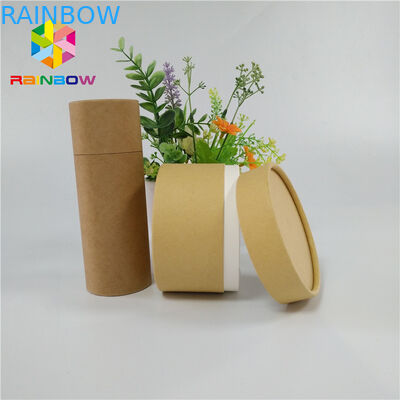 चाय ड्राई फ्रूट पैकेजिंग पेपर बॉक्स पैकेजिंग कस्टम रीसायकलबल पुश अप क्राफ्ट ट्यूब