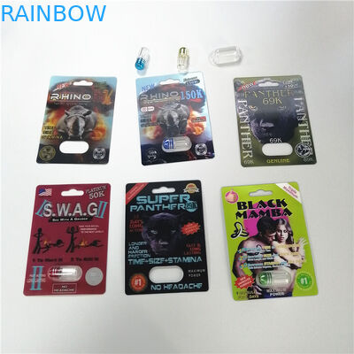 रेड राइनो 69 पेनिस इज़ाफ़ा कैप्सूल जार बुलेट सेक्स पिल्स प्लास्टिक मेडिसिन पैक