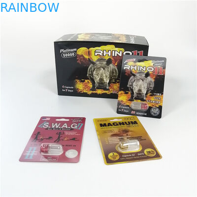 रेड राइनो 69 पेनिस इज़ाफ़ा कैप्सूल जार बुलेट सेक्स पिल्स प्लास्टिक मेडिसिन पैक