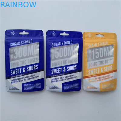 Resealable एल्यूमीनियम पन्नी ज़िप ताला बैग खाद्य नमी सबूत तीन - साइड सील