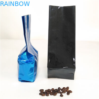 वाल्व के साथ एल्यूमीनियम पन्नी पक्ष कली चाय बैग पैकेजिंग कॉफी पाउच हीट सील