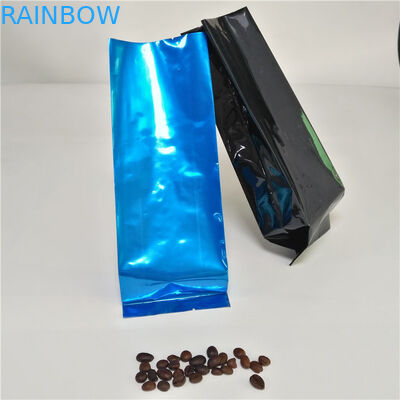 वाल्व के साथ एल्यूमीनियम पन्नी पक्ष कली चाय बैग पैकेजिंग कॉफी पाउच हीट सील