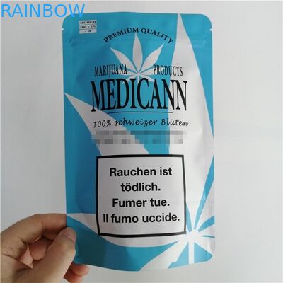 Mylar एल्यूमीनियम पन्नी ज़िप लॉक स्टैंड बैग मुद्रित कस्टम मुद्रित Biodegradable टिकाऊ