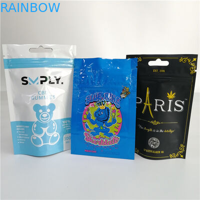 ग्रैव्योर प्रिंटिंग स्टैंड अप बैग स्मेल प्रूफ शेरबिनिस बैको गेलैटो वीड लीफ के लिए