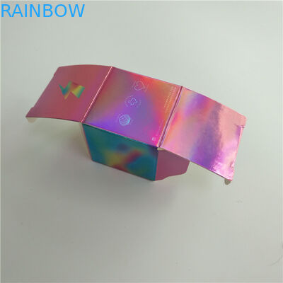 होलोग्राफिक होलोग्राफिक प्रभाव के साथ आभूषण पैकेजिंग पेपर बॉक्स कस्टम प्रिंटिंग