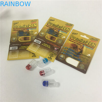 पुनर्नवीनीकरण ब्लिस्टर पेपर कार्ड सबसे कठिन समय पुरुष संवर्धन यौन गोली कैप्सूल बॉक्स