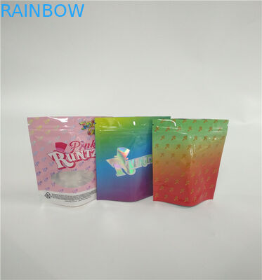 Recyclable ज़िप ताला प्लास्टिक हर्बल धूप पैकेजिंग Doypack जिपर पाउच कस्टम मुद्रित लोगो