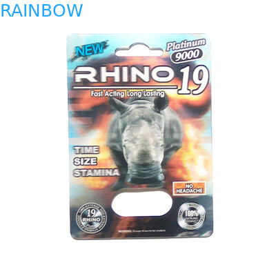 Gravnre प्रिंटिंग पेपर बॉक्स पैकेजिंग पैंथर / Mamba / राइनो V7 पुरुष संवर्धन गोलियां लागू