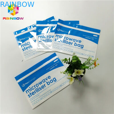 बेबी फीडर / बोतल के लिए जिपर पाउच बैग में प्लास्टिक माइक्रोवेव स्टेरलाइजर