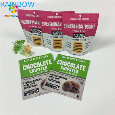 12 ऑउंस 1 पाउंड स्टैंड अप जिपलॉक बैग्स, स्पाइस पाउडर जिपलॉक पाउच मैट प्रिंटिंग