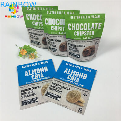 12 ऑउंस 1 पाउंड स्टैंड अप जिपलॉक बैग्स, स्पाइस पाउडर जिपलॉक पाउच मैट प्रिंटिंग