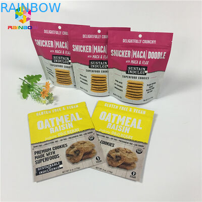 Gravure मुद्रण स्टैंड अप ज़िपलॉक पैकिंग बैग वेनिला कॉफी / दूध प्रोटीन पाउडर