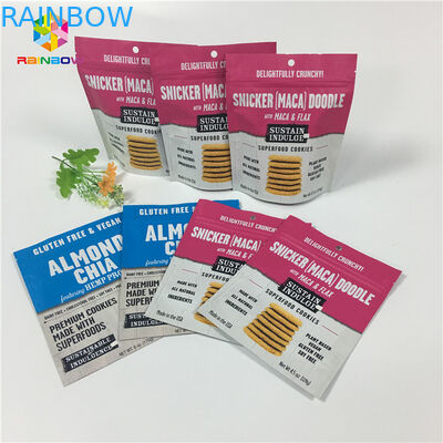 Gravure मुद्रण स्टैंड अप ज़िपलॉक पैकिंग बैग वेनिला कॉफी / दूध प्रोटीन पाउडर