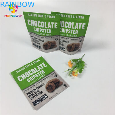 Gravure मुद्रण स्टैंड अप ज़िपलॉक पैकिंग बैग वेनिला कॉफी / दूध प्रोटीन पाउडर