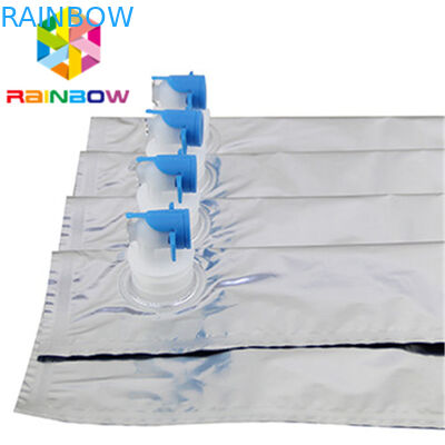 10L BiB एल्यूमीनियम पन्नी वाइन पाउच टोंटी / वाल्व भंडारण बैग एफडीए प्रमाणित ऊपर खड़े हो जाओ