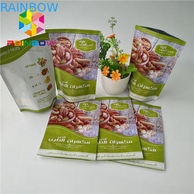 मैट समाप्त एल्यूमीनियम पन्नी स्टैंड अप पाउच खाद्य फल जेली पैकेजिंग कस्टम मुद्रण