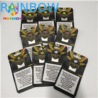 3.5g रेसेबल स्मेल प्रूफ मायलर बैग K स्टैंड अप पाउच फॉर सीबीडी वीड हेम्प ऑयल पैकेजिंग