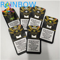 रिसेबलबेल जिपलॉक एल्युमिनियम फॉयल बैग्स सीबीडी ऑयल गमियों कैंडी पैकिंग के लिए खड़े हैं