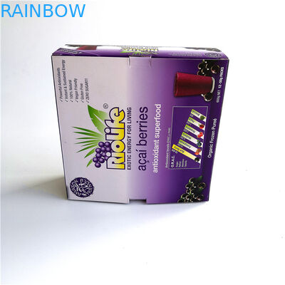 Foldable कागज बॉक्स पैकेजिंग रीसायकल, जामुन के लिए अनुकूलित आकार प्रदर्शन कागज बॉक्स