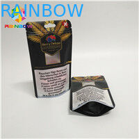 Doypack k एल्यूमीनियम पन्नी थैली प्रीमियम CBD गांजा फूल चाय पैकेजिंग गंध सबूत बच्चों प्रतिरोधी थैली