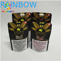 Doypack k एल्यूमीनियम पन्नी थैली प्रीमियम CBD गांजा फूल चाय पैकेजिंग गंध सबूत बच्चों प्रतिरोधी थैली