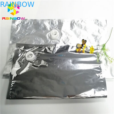 लीक प्रूफ स्पाउट पाउच पैकेजिंग एल्युमिनियम फॉयल 2 एल 3 एल 5 एल वाइन एप्पल जूस स्टोरेज