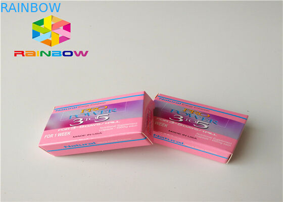 चिपकने वाला स्टीकर लेबल के साथ पुरुष संवर्धन पेय बोतल रैपिंग पेपर बॉक्स