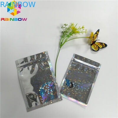 Mylar बैग स्टैंड अप टोंटी थैली पारदर्शी सामने पन्नी तीन पक्षों गर्मी सील