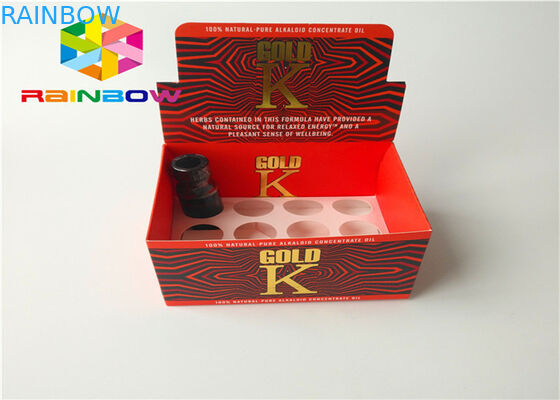 पुनर्नवीनीकरण कागज नालीदार खुदरा काउंटर प्रदर्शन बॉक्स वाष्प Vape ई तरल ई रस के लिए