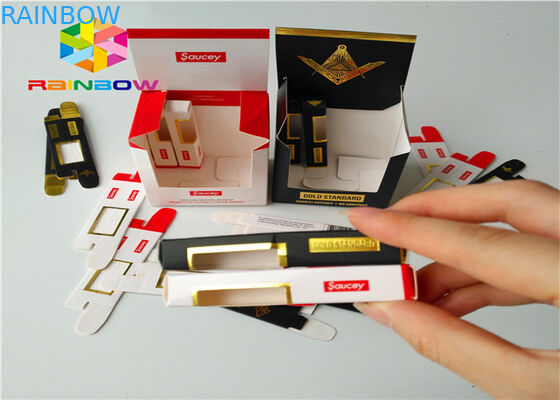 लंबी उम्र के कागज बॉक्स पैकेजिंग 0.5 ml - 30 ml CBD तेल ड्रॉपर बोतल पैकिंग