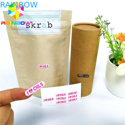 Epoxy सामग्री हटना आस्तीन लेबल ऑफसेट प्रिंटिंग मरो कट सीधे कोने के साथ