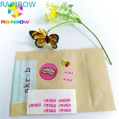 Epoxy सामग्री हटना आस्तीन लेबल ऑफसेट प्रिंटिंग मरो कट सीधे कोने के साथ