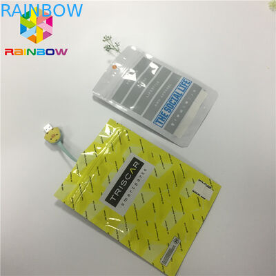 हीट सील पन्नी पैकेजिंग बैग कस्टम मुद्रण एक तरफ स्पष्ट पारदर्शी Resealable