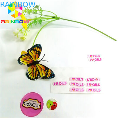 निविड़ अंधकार स्व चिपकने वाला स्टीकर 3 डी एपॉक्सी डोम धातु लोगो कस्टम प्रिंटिंग